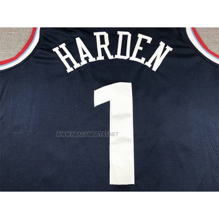 Camiseta Los Angeles Clippers James Harden NO 1 Icon 2024-25 Azul